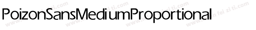PoizonSans Medium ProportionalRot字体转换